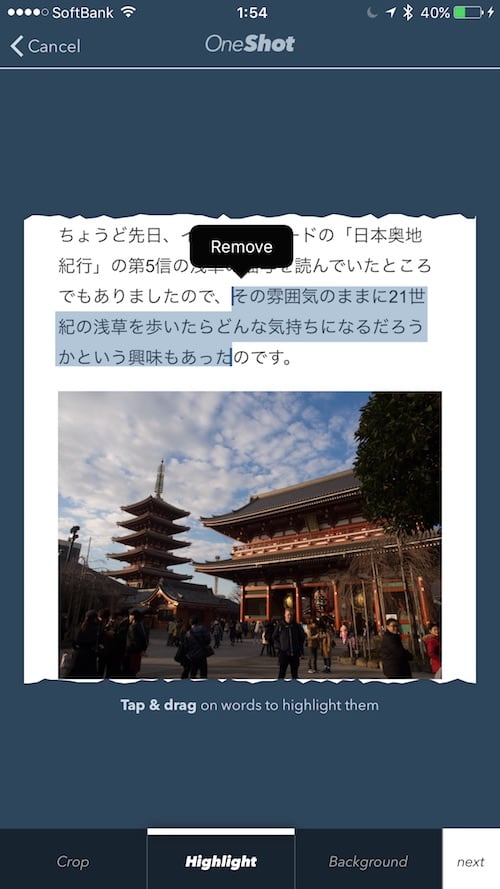 { . }